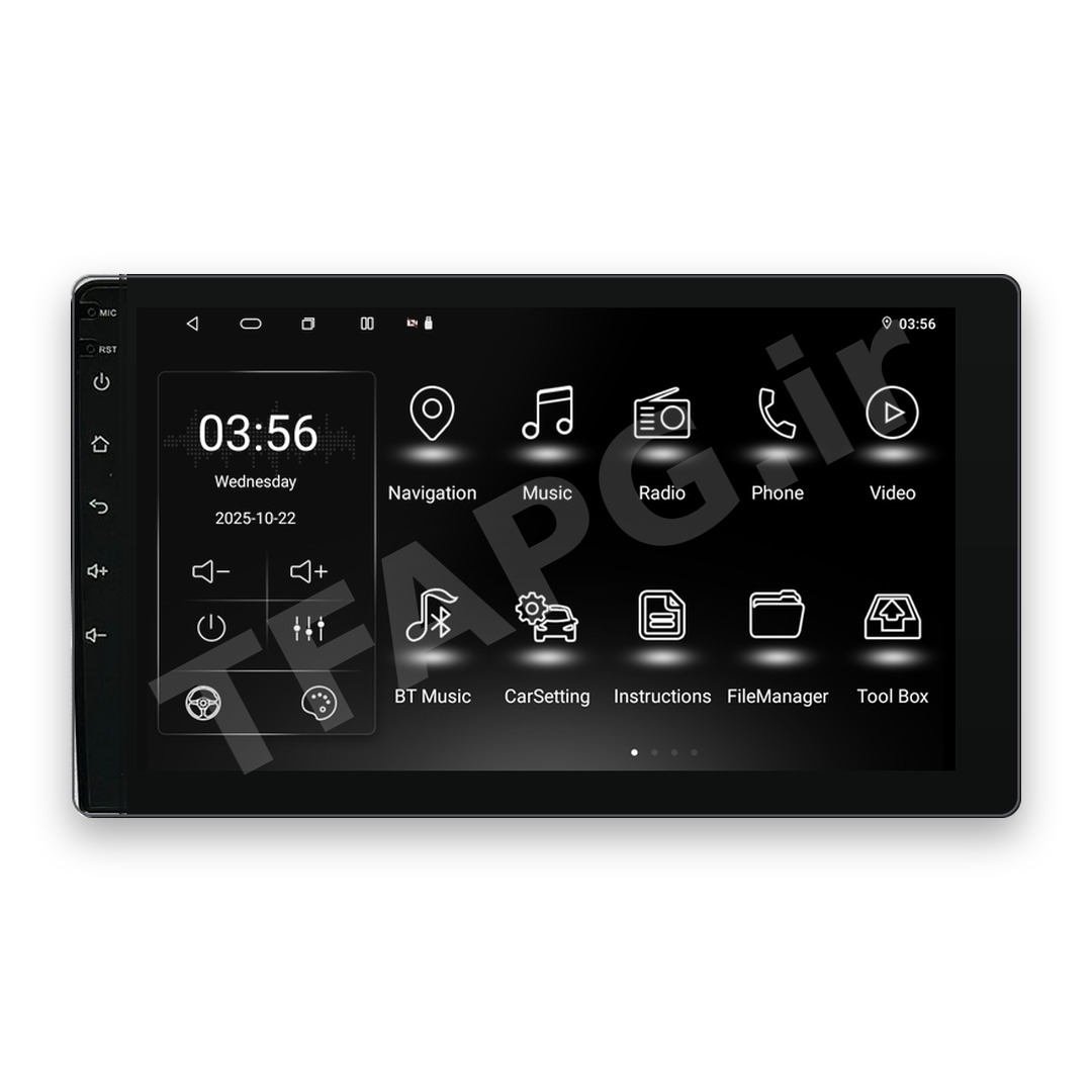 منوی اصلی مانیتور VCM326 نسخه 9 اینچ